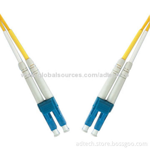 LC to LC Single Mode Duplex PVC Fiber-optic Patch Cords with High-quality Raw MaterialsNew
